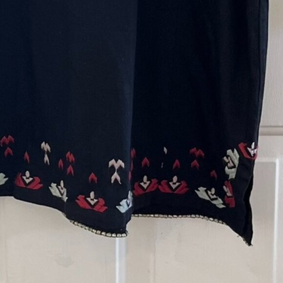 Ulla Johnson Black Aztec Embroidered Intricate Beaded Bohemian Dress Sz 0P - Picture 16 of 16